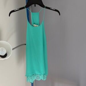 Chic Turquoise Lace Women's Camisole